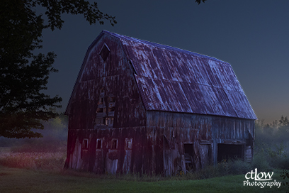 Barn Morning Mist