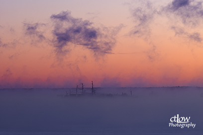 Dawn River Fog