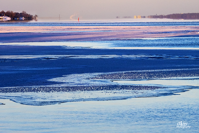 Water and Ice Patterns – Golden Hour