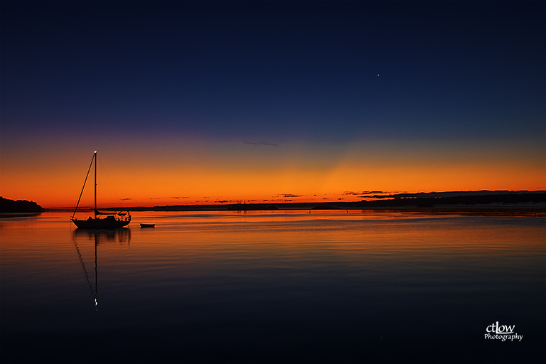 dawn sailboat anchor St. Lawrence River