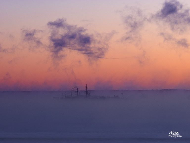 Dawn Fog, St. Lawrence River Island